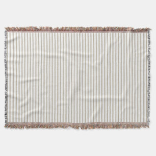 Manta Banda de puntas beige y blanco