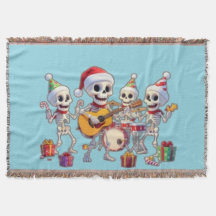 Banda divertida de esqueletos Navidad y Año Nuevo 