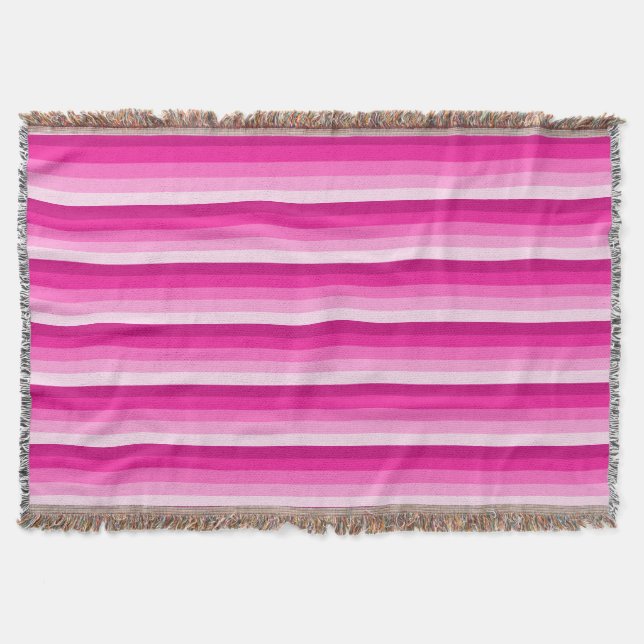 Manta Bandas de sombra rosadas calientes (Anverso)