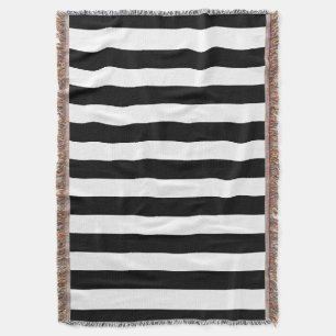 Manta Bandas en blanco y negro