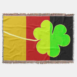 Manta Bandera alemana irlandesa Shamrock Clover St. Patr