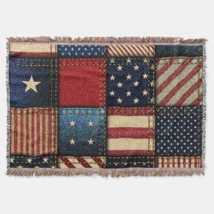 Manta Bandera Americana, Patrón sin problemas.