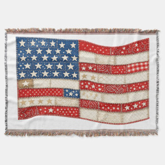 Manta Bandera Americana PNG | Diseño Patriótico de Parch