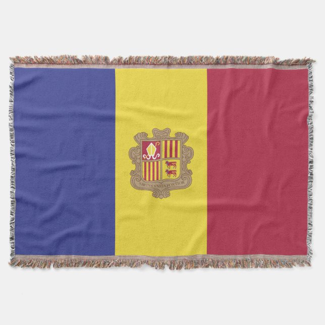 Manta Bandera de Andorra (Anverso)