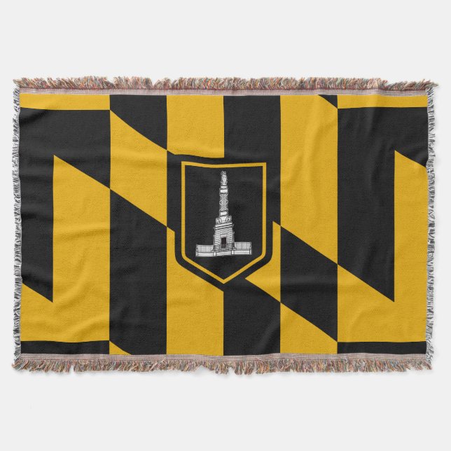 Manta Bandera de Baltimore, Maryland Throw Blanket (Anverso)