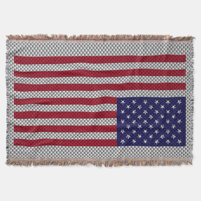 Manta Bandera de Estados Unidos en decoración de estilo  (Anverso)