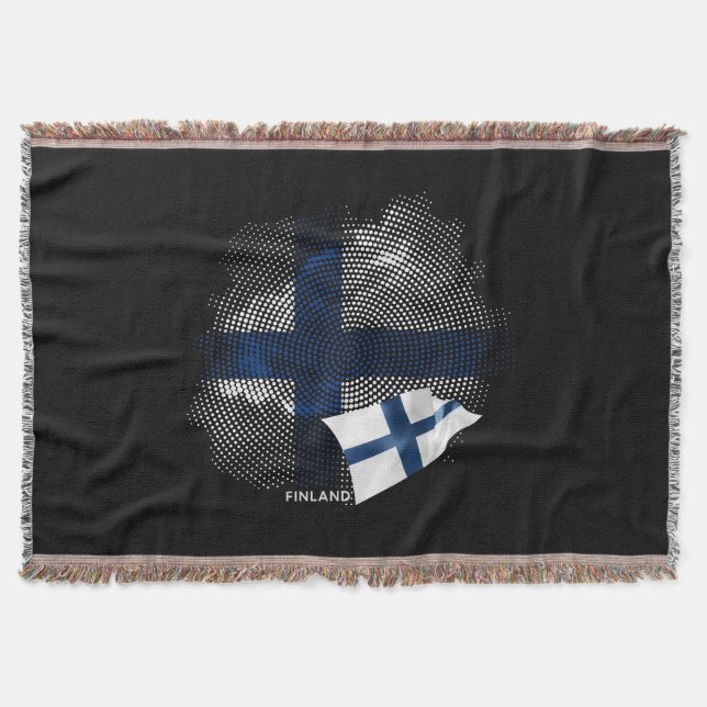 Manta bandera de Finlandia (Anverso)