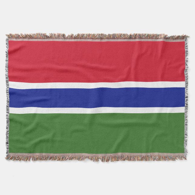 Manta Bandera de Gambia (Anverso)