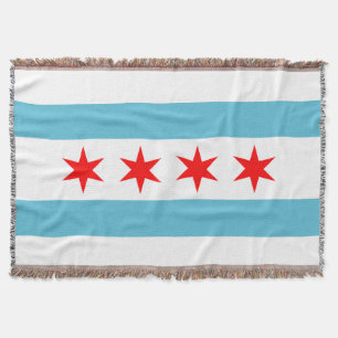 Manta Bandera de la ciudad de Chicago