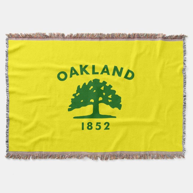 Manta Bandera de la ciudad de Oakland (Anverso)