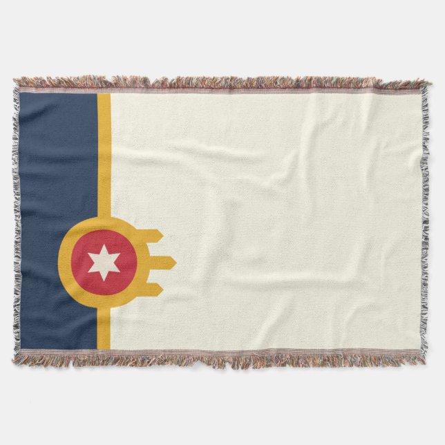 Manta Bandera de la ciudad de Tulsa (Anverso)