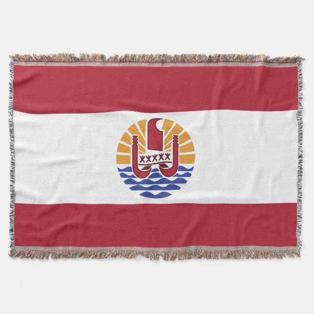 Manta Bandera de la Polinesia Francesa (Anverso)