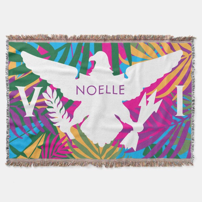 Manta Bandera de las Islas Vírgenes de Estados Unidos, c (Anverso)