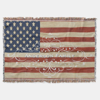 Manta Bandera de los Estados Unidos de América vintage