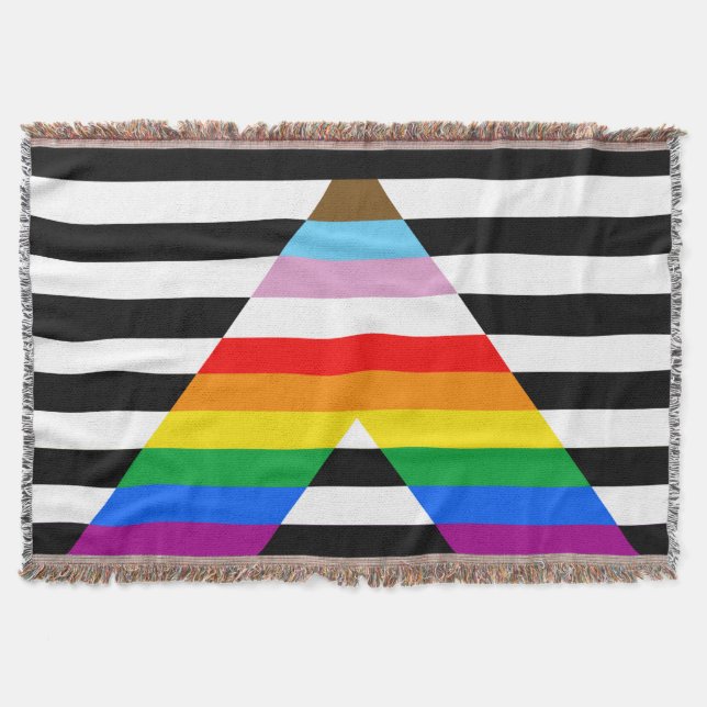 Manta Bandera de orgullo de progreso de aliado (Anverso)