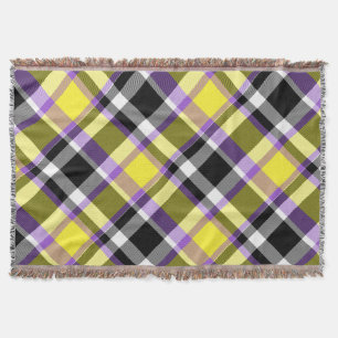 Manta Bandera de Orgullo Escocés Boho No Binario Quirky