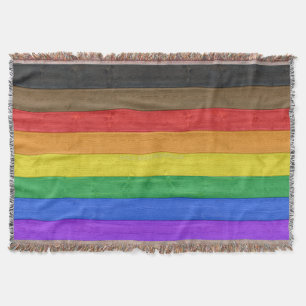 Manta Bandera de orgullo gay inclusivo de SlipperyJoe te