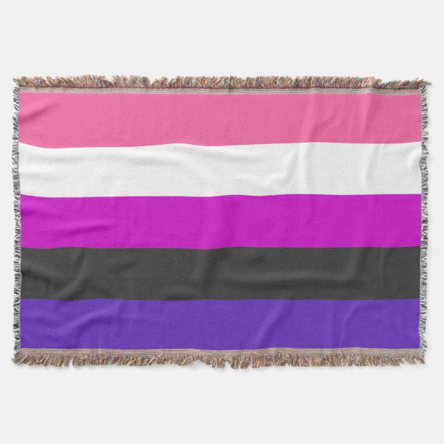 Manta Bandera de orgullo genderfluid (Anverso)