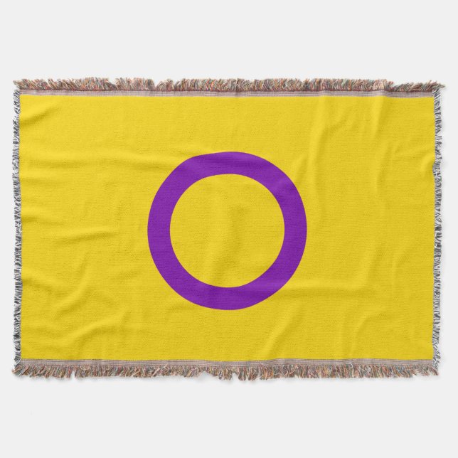Manta Bandera de orgullo intersexual (Anverso)