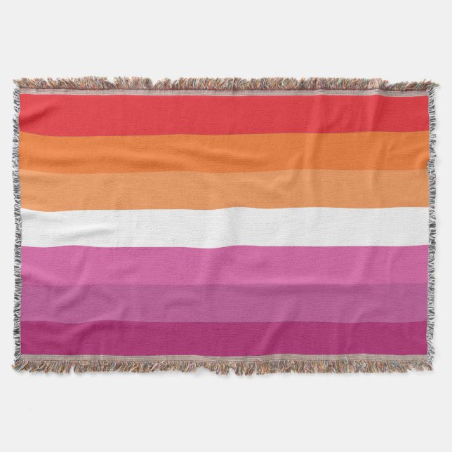 Manta Bandera de orgullo lésbico (Anverso)