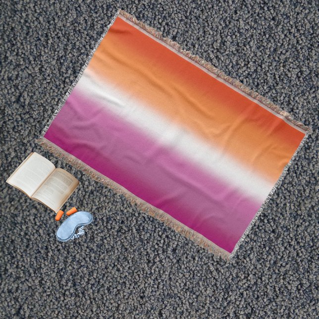 Manta Bandera de orgullo lésbico con gradiente – Bandera (Subido por el creador)