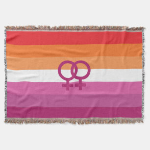 Manta Bandera de orgullo lésbico WLW