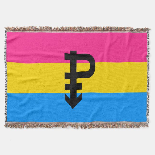 Manta Bandera de Orgullo Pansexual (Anverso)