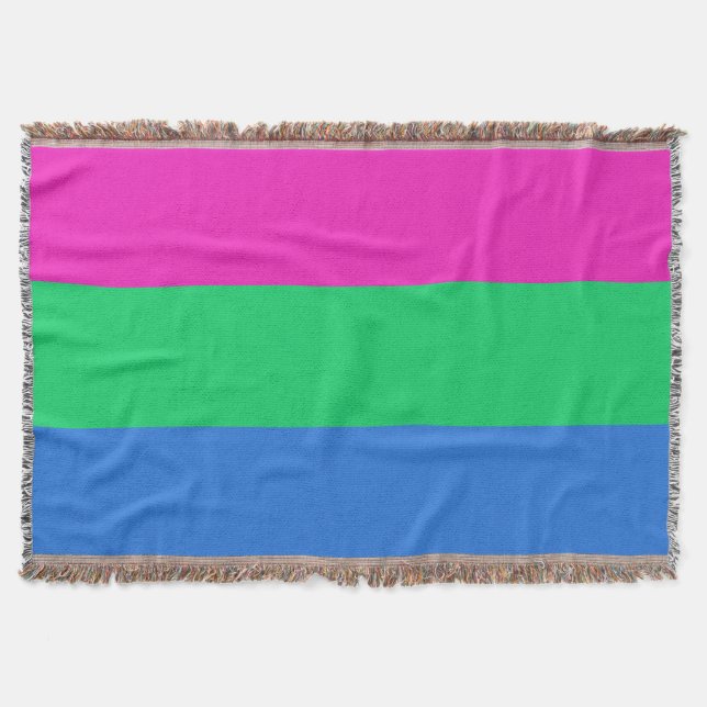 Manta Bandera de orgullo polissexual (Anverso)