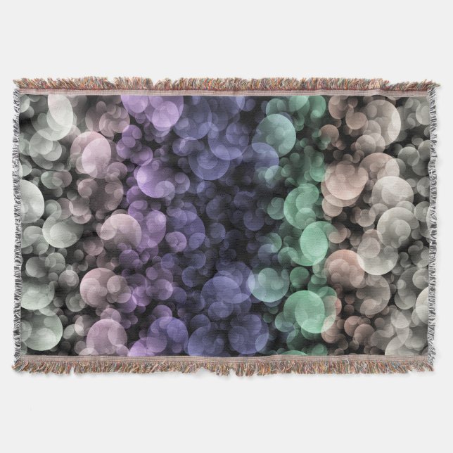 Manta Bandera de orgullo Uingender Groovy Boho Burbujas  (Anverso)
