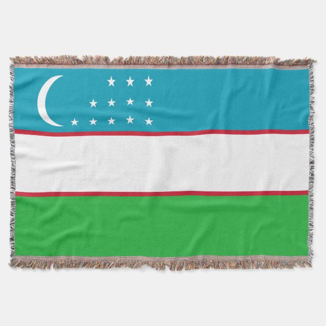 Manta Bandera de Uzbekistán (Anverso)