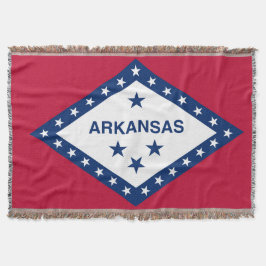 Manta Bandera del Estado de Arkansas Imprimir Patriótico