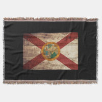 Bandera del estado de la Florida en grano de