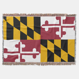 Manta Bandera del estado de Maryland Imprimir Patriótico