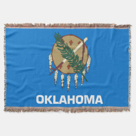 Manta Bandera del estado de Oklahoma Imprimir Patriótico