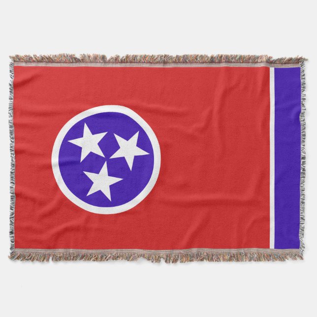 Manta Bandera del Estado de Tennessee Imprimir Patriótic (Anverso)