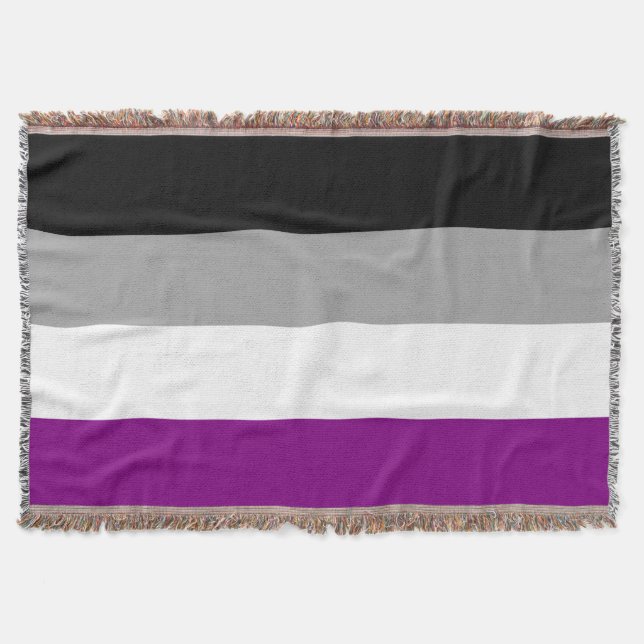 Manta Bandera del Orgullo Asexual (Anverso)