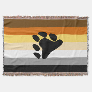 Manta Bandera del Orgullo de los Osos con Pata