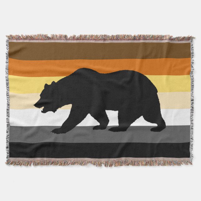 Manta Bandera del Orgullo Gay Bears (Anverso)