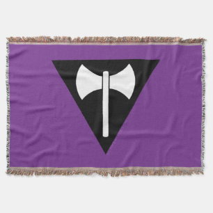Manta bandera del orgullo lésbico SlipperyJoe feminista