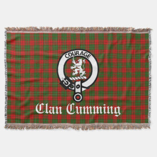 Manta Bandera Escudo Clan Cumming y Tartán