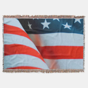 Manta Bandera estadounidense de los Estados Unidos Blanc