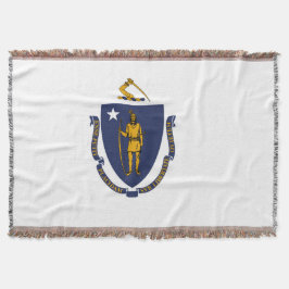 Manta Bandera estatal de Massachusetts imprime patriótic
