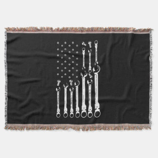 Manta Bandera Mecánica Mecánica Americana Bandera Patrió