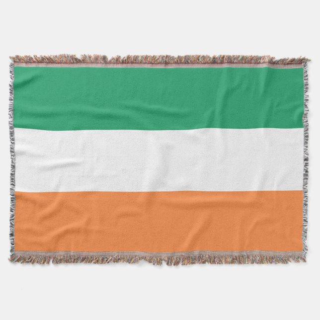 Manta Bandera nacional de Irlanda, norma irlandesa, cart (Anverso)