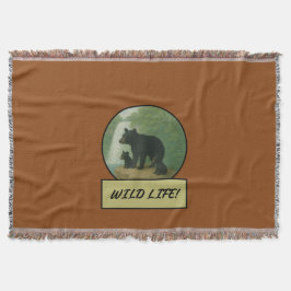 Manta Baño Negro Y Cubos Montura Marrón De La Albarda