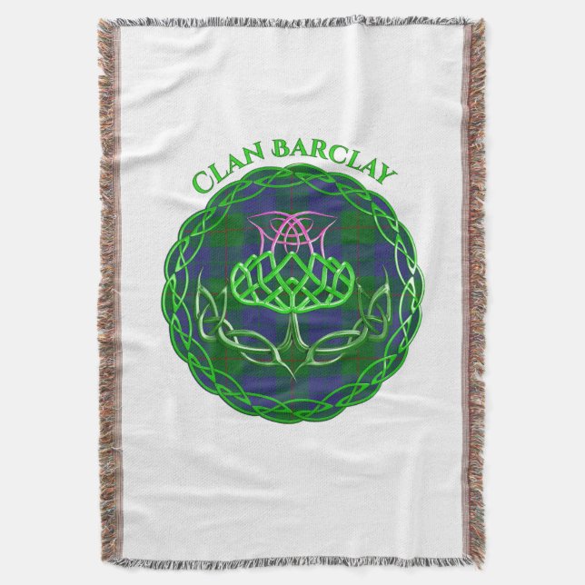Manta Barclay Scottish Tartan Celtic Thistle (Frente vertical)