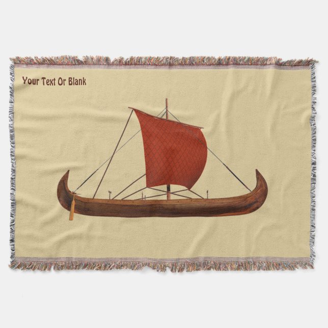 Manta Barco de Viaje de Navegación Roja II (Anverso)