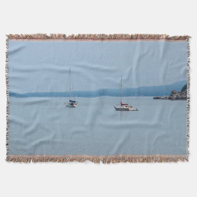 Manta Barcos de vela en el río (Anverso)