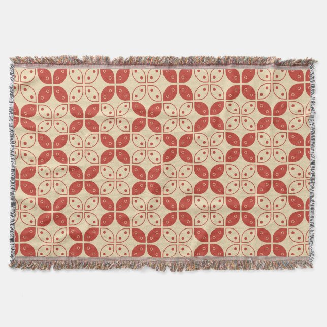 Manta Batik Kawung, patrón indonesio, javanés, etnia (Anverso)