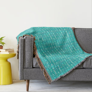 Manta Batik Tribal - Turquesa y Aquamarina